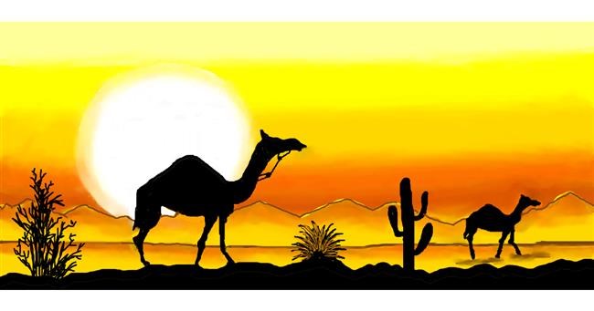 Kamel-Zeichnung von DebbyLee