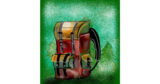 Drawing of Backpack by Eclat de Lune