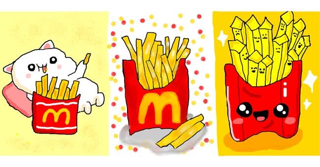 Drawing of French fries by ♡ 𝓢𝓽𝓪𝓻𝓤𝓷𝓲𝓒𝓪𝓽 ♡