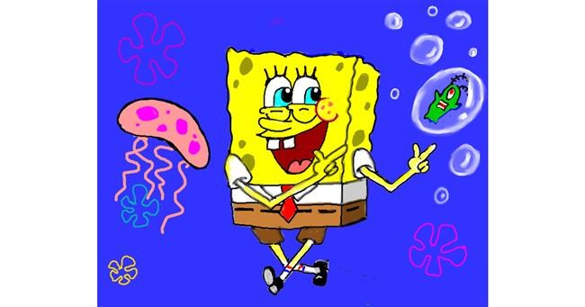 Drawing of Spongebob by SAM AKA MARGARET 🙄
