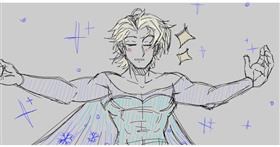 Drawing of Elsa (Disney) by Saiki_Lame