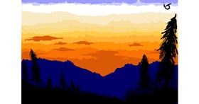 Drawing of Sunset by The536