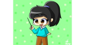 Drawing of Teacher by Holy Kirbo