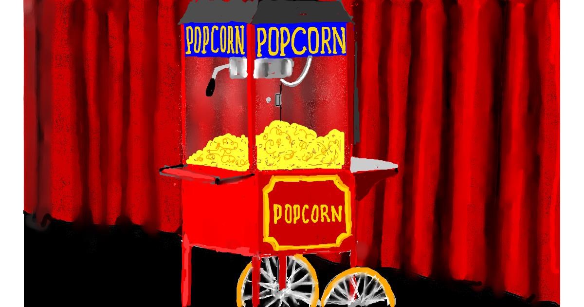 Drawing of Popcorn by SAM AKA MARGARET 🙄