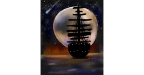Drawing of Boat by Leah