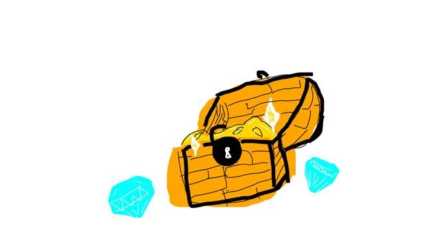 Drawing of Treasure chest by Shilah
