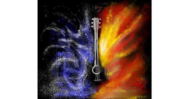 Drawing of Guitar by Dexl