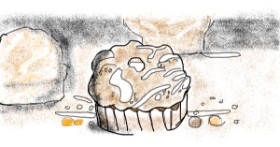 Drawing of Muffin by Destiny