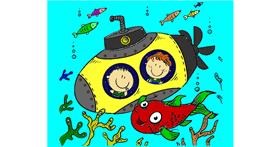 Drawing of Submarine by Mostafa