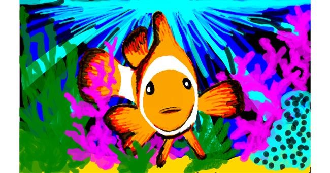 Drawing of Clownfish by Katters 