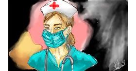 Drawing of Nurse by Radia