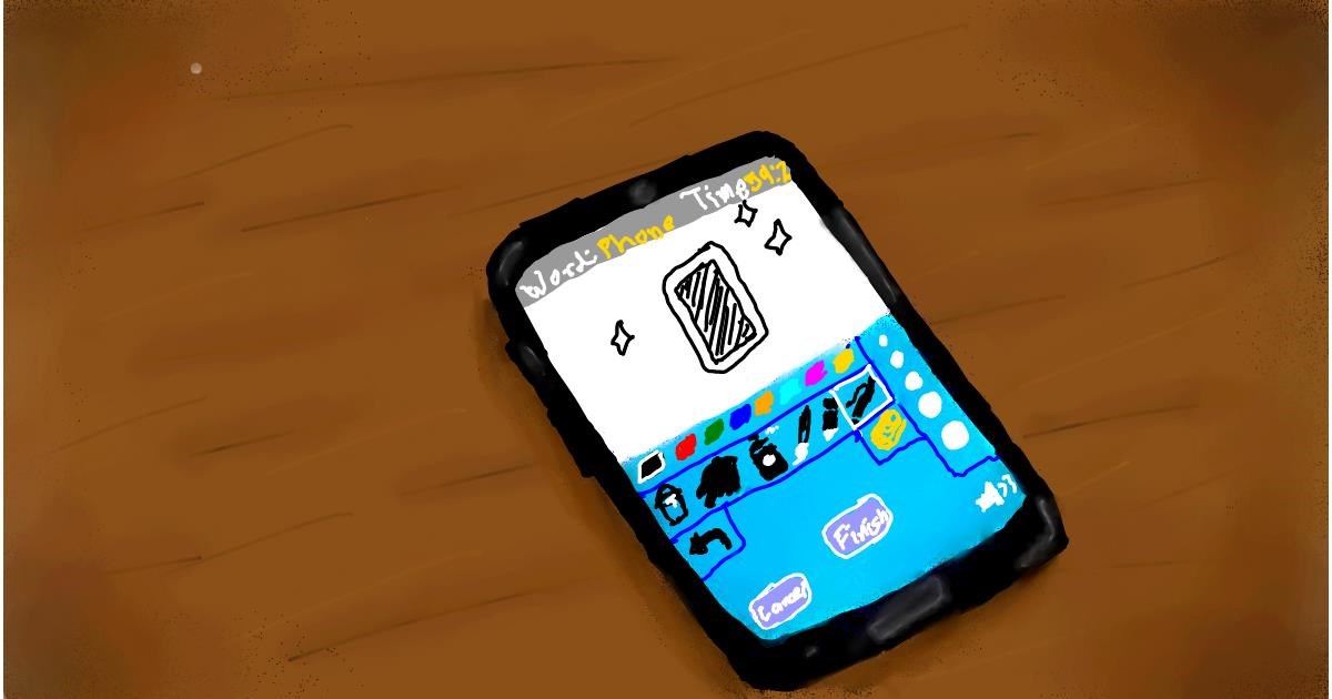 Drawing of Phone by Unknown