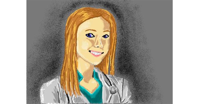 Drawing of Doctor by Kaddy