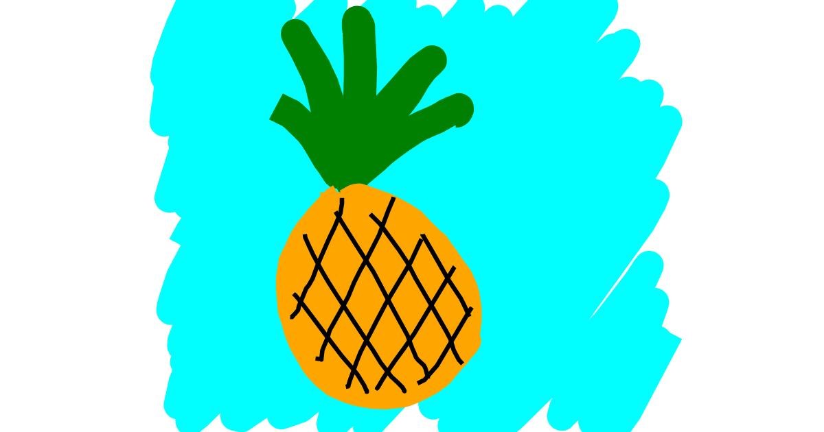 Drawing of Pineapple by Kamie