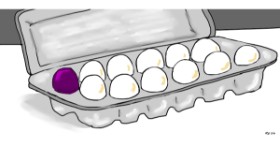 Drawing of Eggplant by Rosstheartist