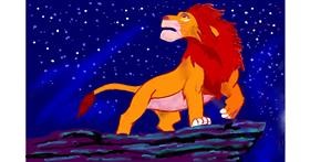 Simba (Der König der Löwen)-Zeichnung von GJP