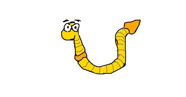 Drawing of Worm by Joanna