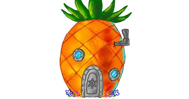 Drawing of Pineapple by Cucumberjoe