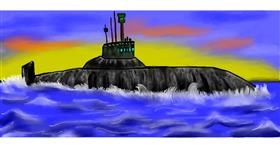 Drawing of Submarine by Debidolittle