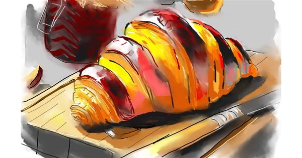 Drawing Of Croissant By Herbert Drawize Gallery