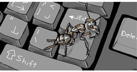 Ameise-Zeichnung von Swimmer