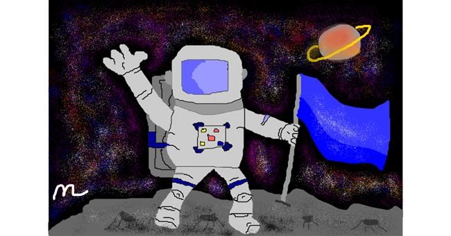 Astronaut-Zeichnung von 🕷 𝖒𝖔𝖗𝖆𝖑𝖊𝖘 🕷