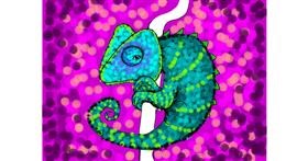 Drawing of Chameleon by Darta