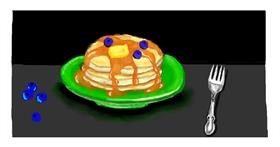 Drawing of Pancakes by DebbyLee