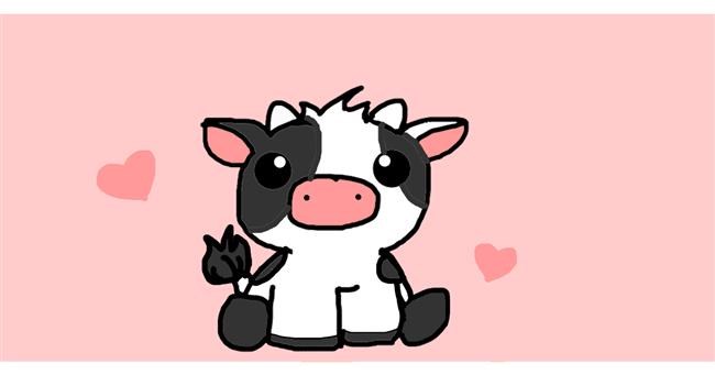 Drawing of Cow by Bella