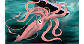 Drawing of Squid by tRay