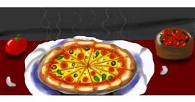 Drawing of Pizza by justme❤️