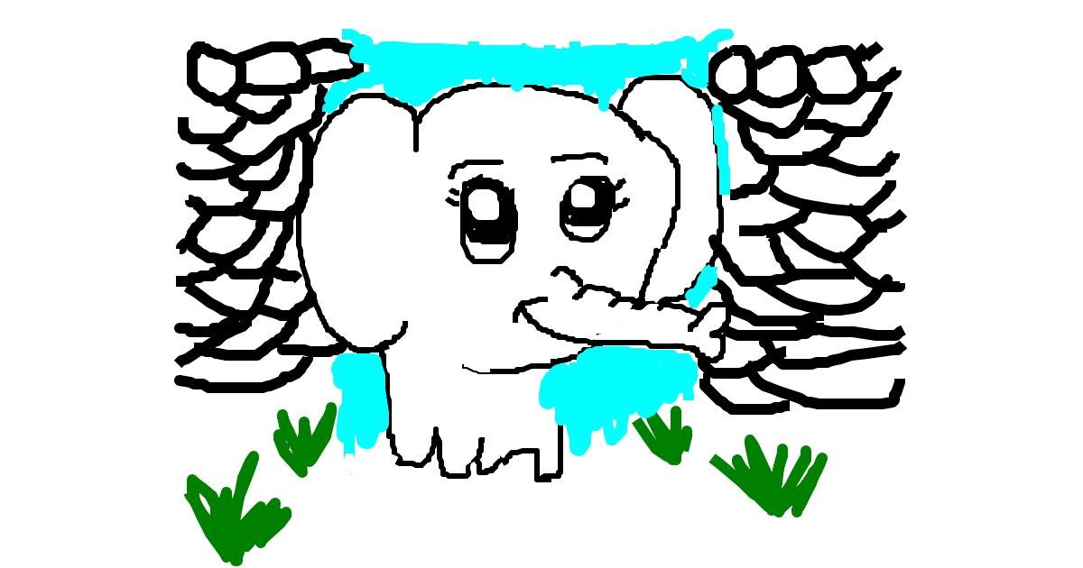 Drawing of Elephant by MPK