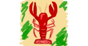 Drawing of Lobster by Nici