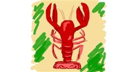 Drawing of Lobster by Nici