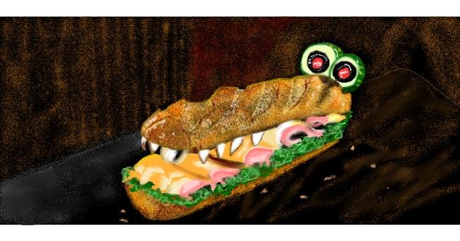 Drawing of Sandwich by Chaching