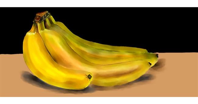 Drawing of Banana by Kim
