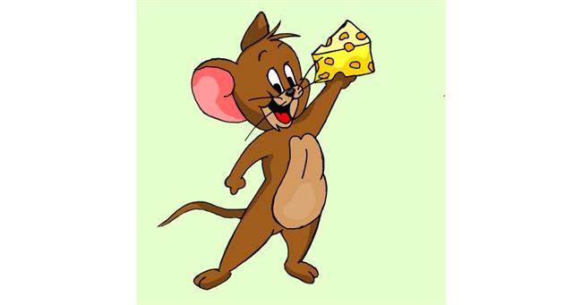 Drawing of Jerry (Tom & Jerry) by Lou