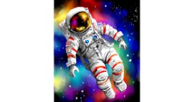 Drawing of Astronaut by Яandi