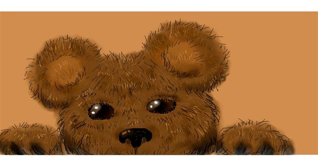 Drawing of Teddy bear by Yukhei