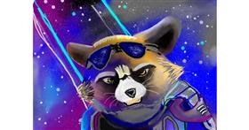 Drawing of Raccoon by Bro 2.0😎