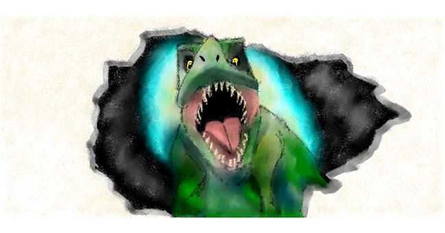 Drawing of T-rex dinosaur by Doodle