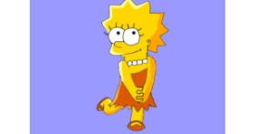 Drawing of Lisa Simpson by JustMe