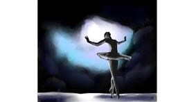 Drawing of Ballerina by Sofie