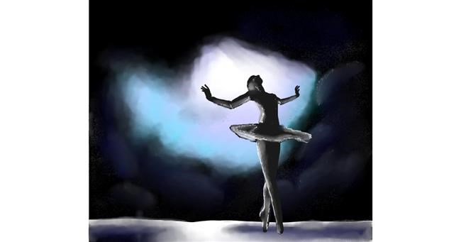 Drawing of Ballerina by Sofie