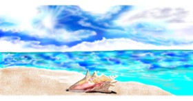 Drawing of Seashell by Çhåching