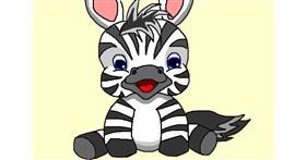 Drawing of Zebra by InessA