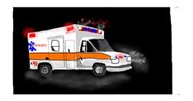 Drawing of Ambulance by Debidolittle