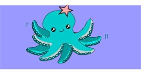 Drawing of Octopus by Rain