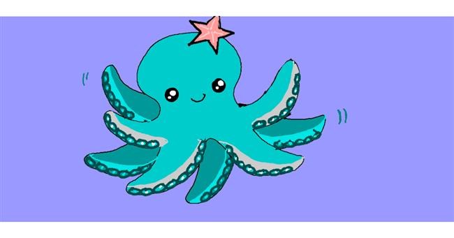 Drawing of Octopus by Rain