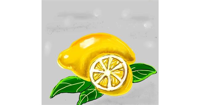 Drawing of Lemon by Dream